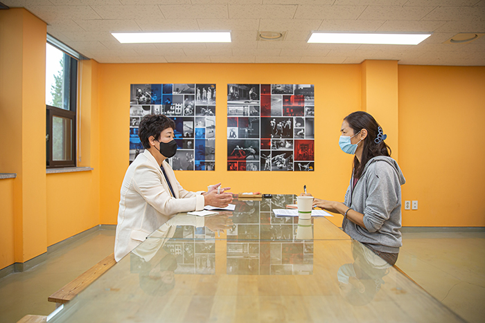 왼쪽부터 박성미, 서영란 ⓒ이민희